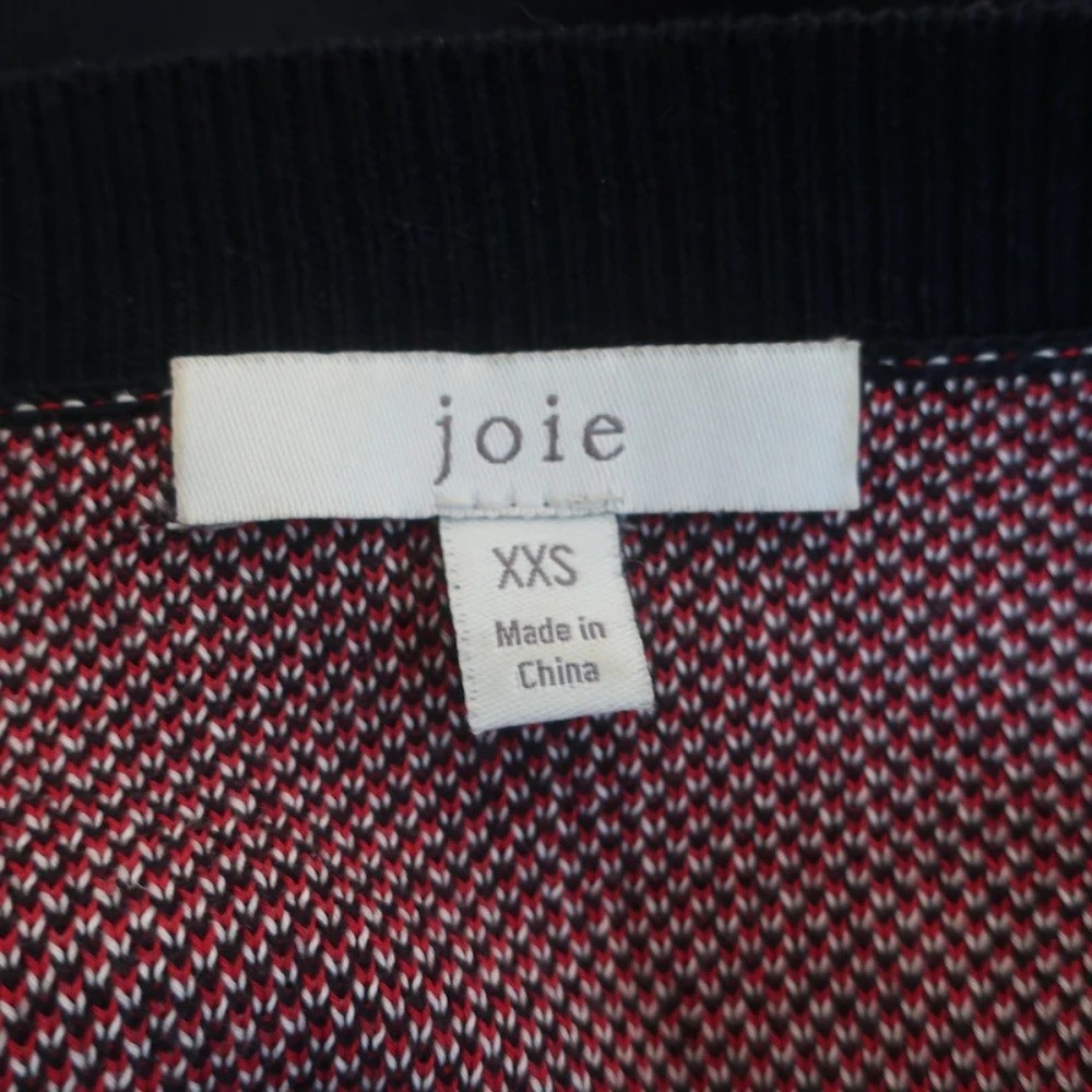 Joie Wilhelmina Destination Sweater Navy Cotton Knit Size Extra Extra Small - Picture 5 of 6